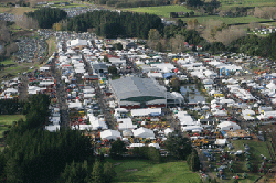 Aerial view of Fieldays site