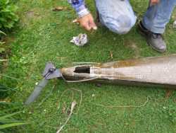 The broken kayak