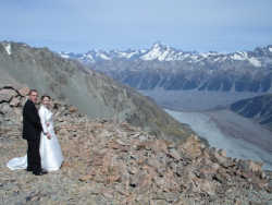 Craig Chambers and Ruth Watson at their wedding 11/02/09.