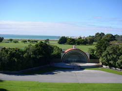 The sound shell on Caroline Bay