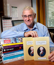 Professor Geoffrey Rice with his latest book <em>The Life of the Fourth Earl of Rochford (1717-1781): Eighteenth Century Anglo-Dutch Courtier, Diplomat and Statesman</em> Professor Geoffrey Rice with his latest book <em>The Life of the Fourth Earl of Rochford (1717-1781): Eighteenth Century Anglo-Dutch Courtier, Diplomat and Statesman</em>