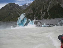 glacier in the process of calving - Shot 2