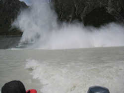 glacier in the process of calving - Shot 3