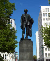 The statue of John Robert Godley in 2009