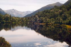 The tarn at the top of the pass