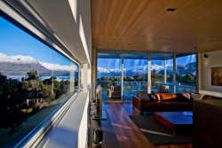 The lounge with stunning view beyond