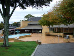 The front of the Waikato Museum