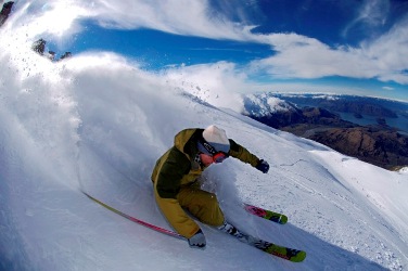 Skiing on a Wanaka Skifield