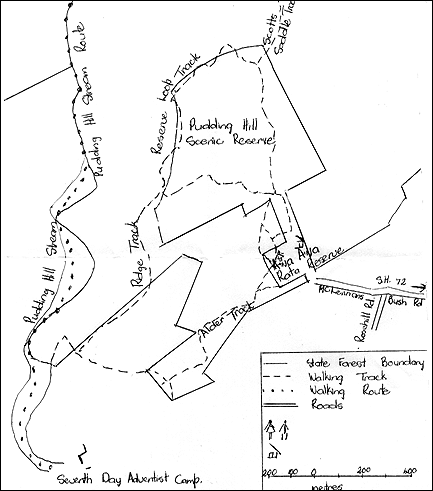 Awa Awa Rata Reserve Map
