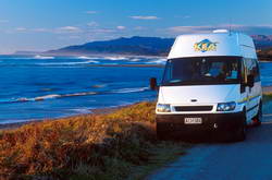 KEA four berth camper on the West Coast.