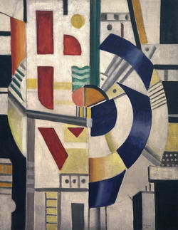 Les Pistons, 1918, by Fernand L&eacute;ger (1881-1955). 