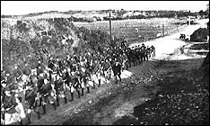 On a route march