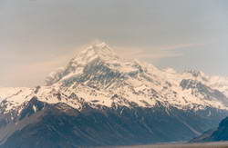Mount Cook taken from the road to the village
