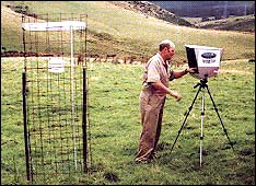 A Topoclimate data logger in the field