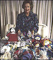 Photo of Shirley Rudkin with toys