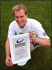 Tim with the Guinness Book of Records
