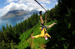 Upside down high above Queenstown