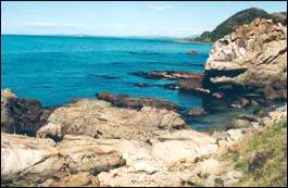A view from the Kaikoura Coast road looking south