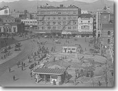 Photo taken by James Buick looking south across Cathedral Square