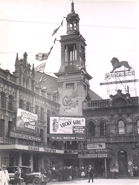 Two picture theatres - the Crystal Palace and the Grand