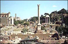 The Forum at Rome, the centre of Roman political and social life